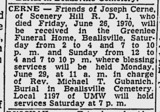 Joseph Cerne obit